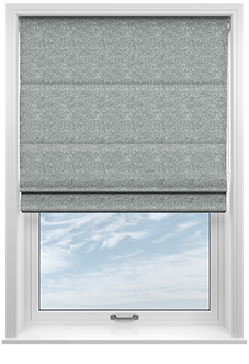 Atina (Blackout), Mottled Black - Motorised Roman Blind